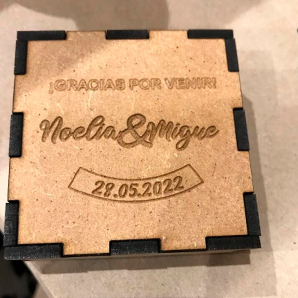 Cajitas maderas bombones