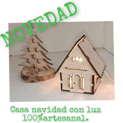casa navidad con luz tamaño...