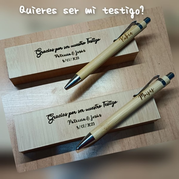bolígrafos  grabados