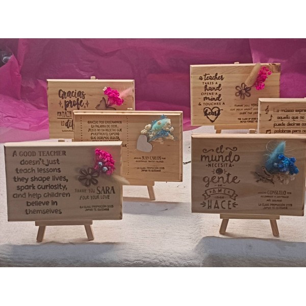 PLACAS PARA DEPORTISTAS Y PROFES