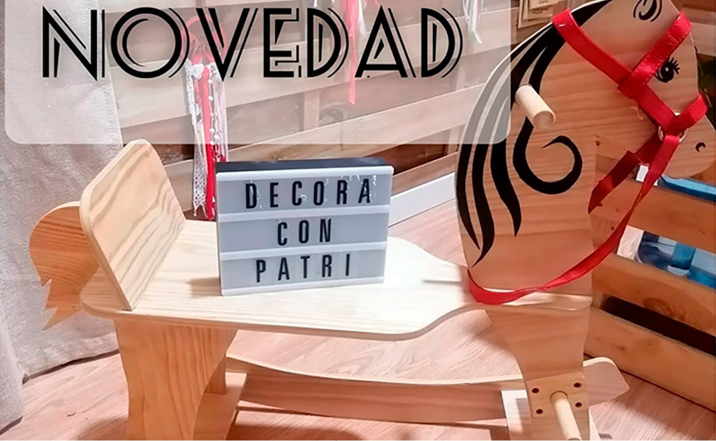 Caballito de madera artesanal